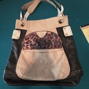 Stylish Black and Cream Women's Bag